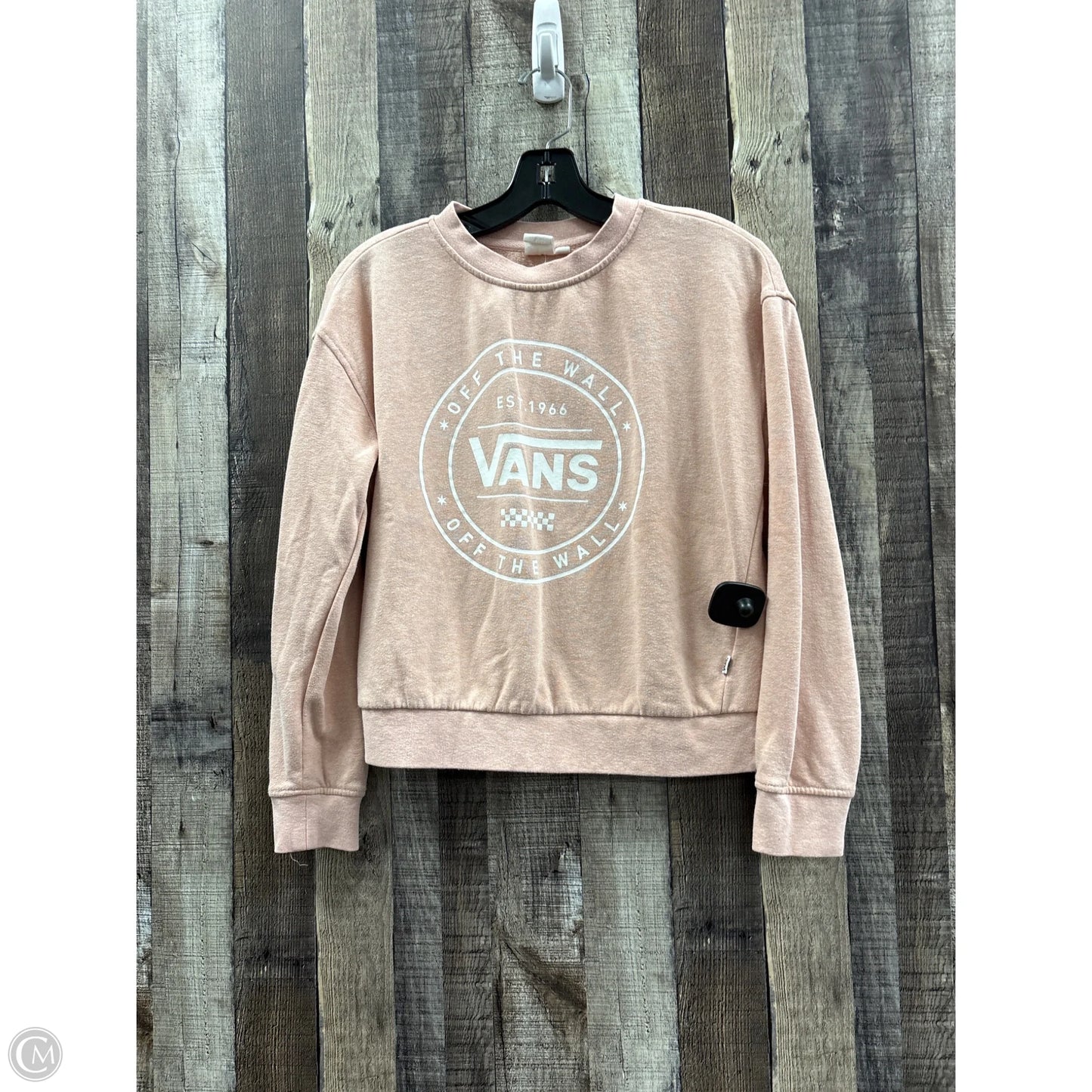 Sweatshirt Crewneck By Vans In Pink, Size: Xs