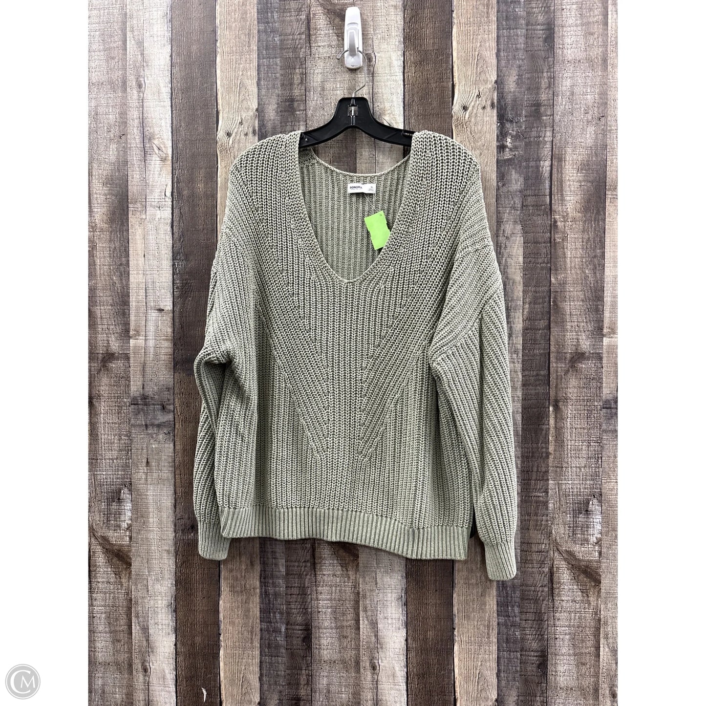 Sweater By Sonoma In Green, Size: Xl