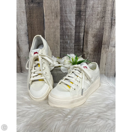 Shoes Sneakers By Adidas In Cream, Size: 6.5