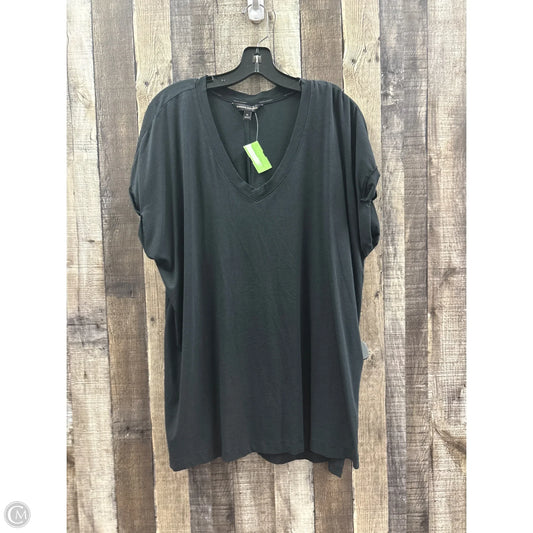 Top Short Sleeve Basic By Banana Republic In Black, Size: Xl
