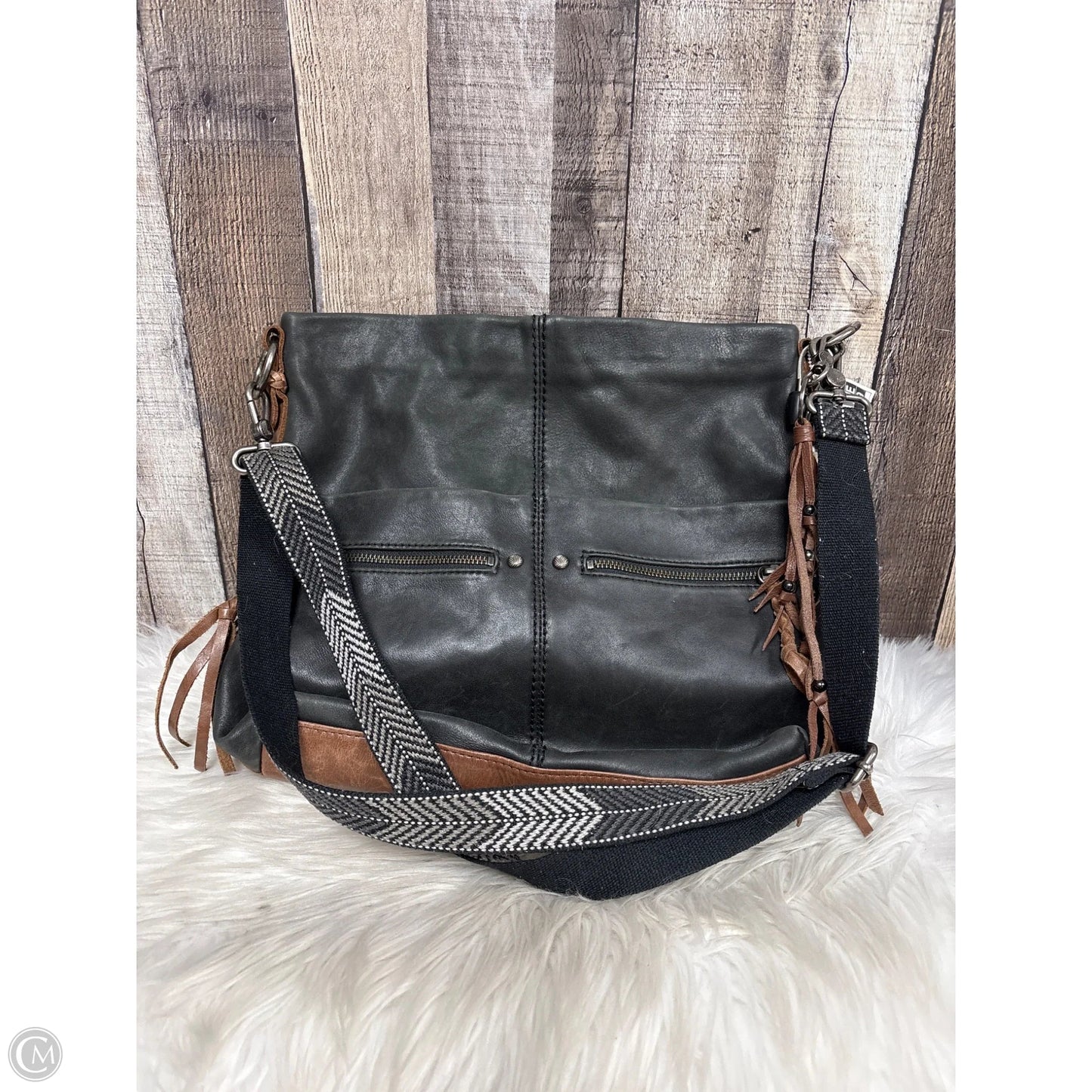 Handbag Leather By The Sak, Size: Large