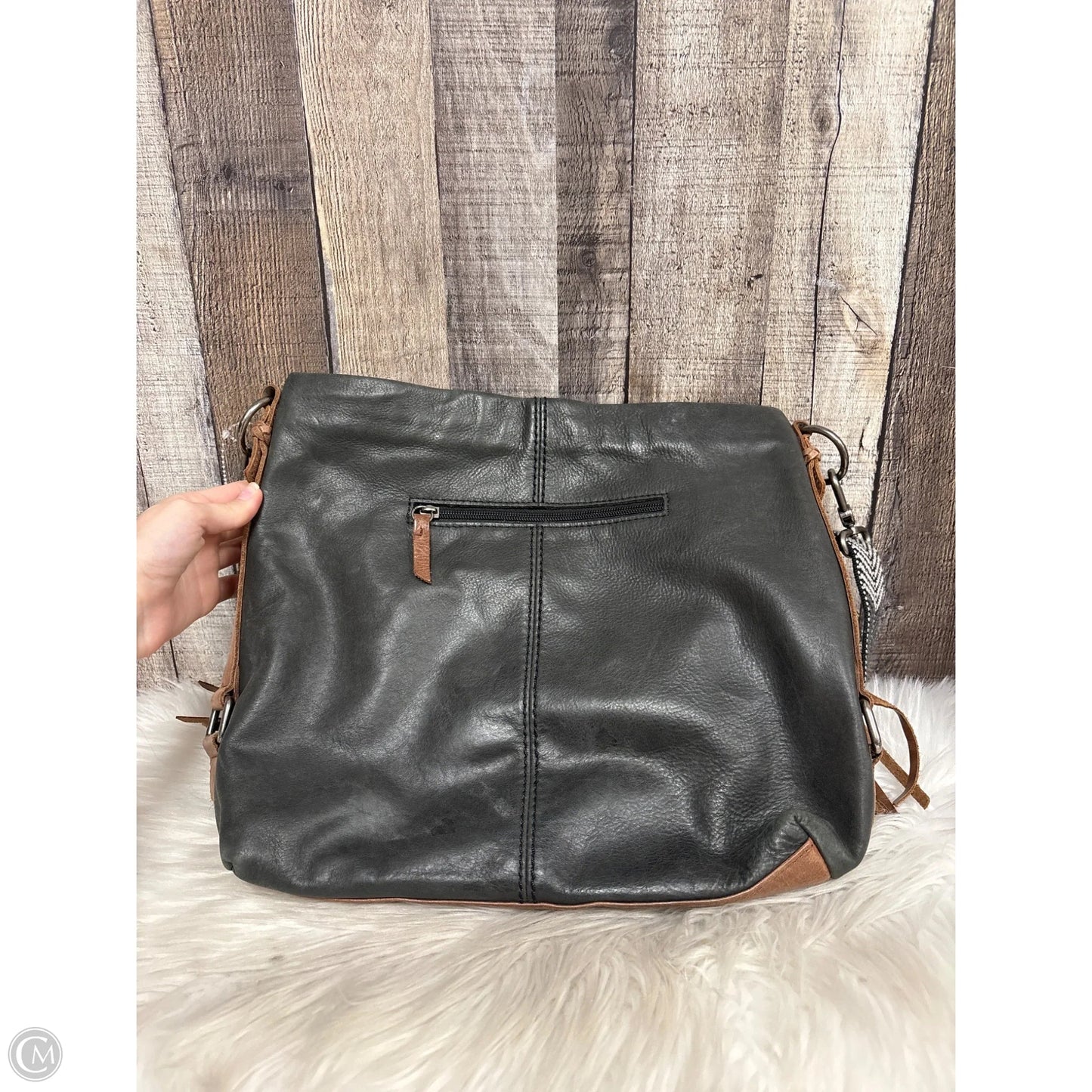 Handbag Leather By The Sak, Size: Large