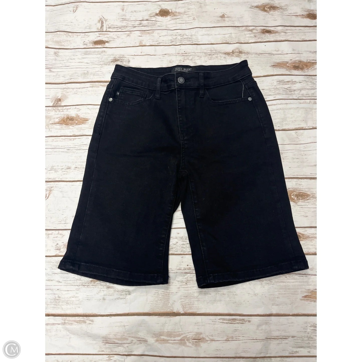 Shorts By Judy Blue In Black Denim, Size: L