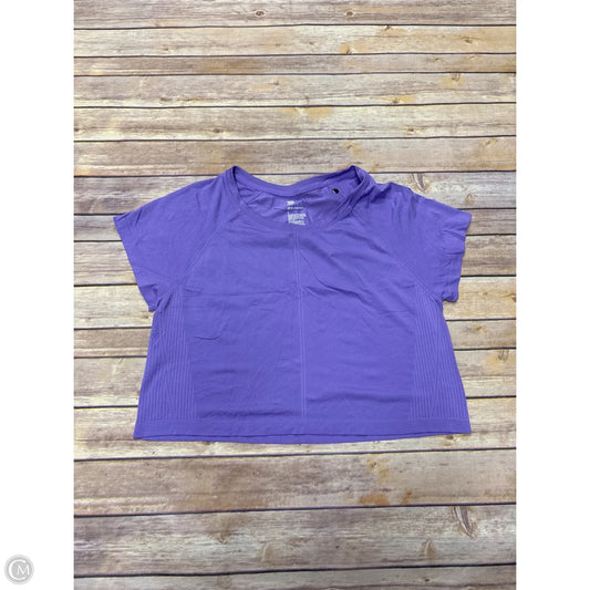 Athletic Top Short Sleeve By All In Motion In Purple, Size: S