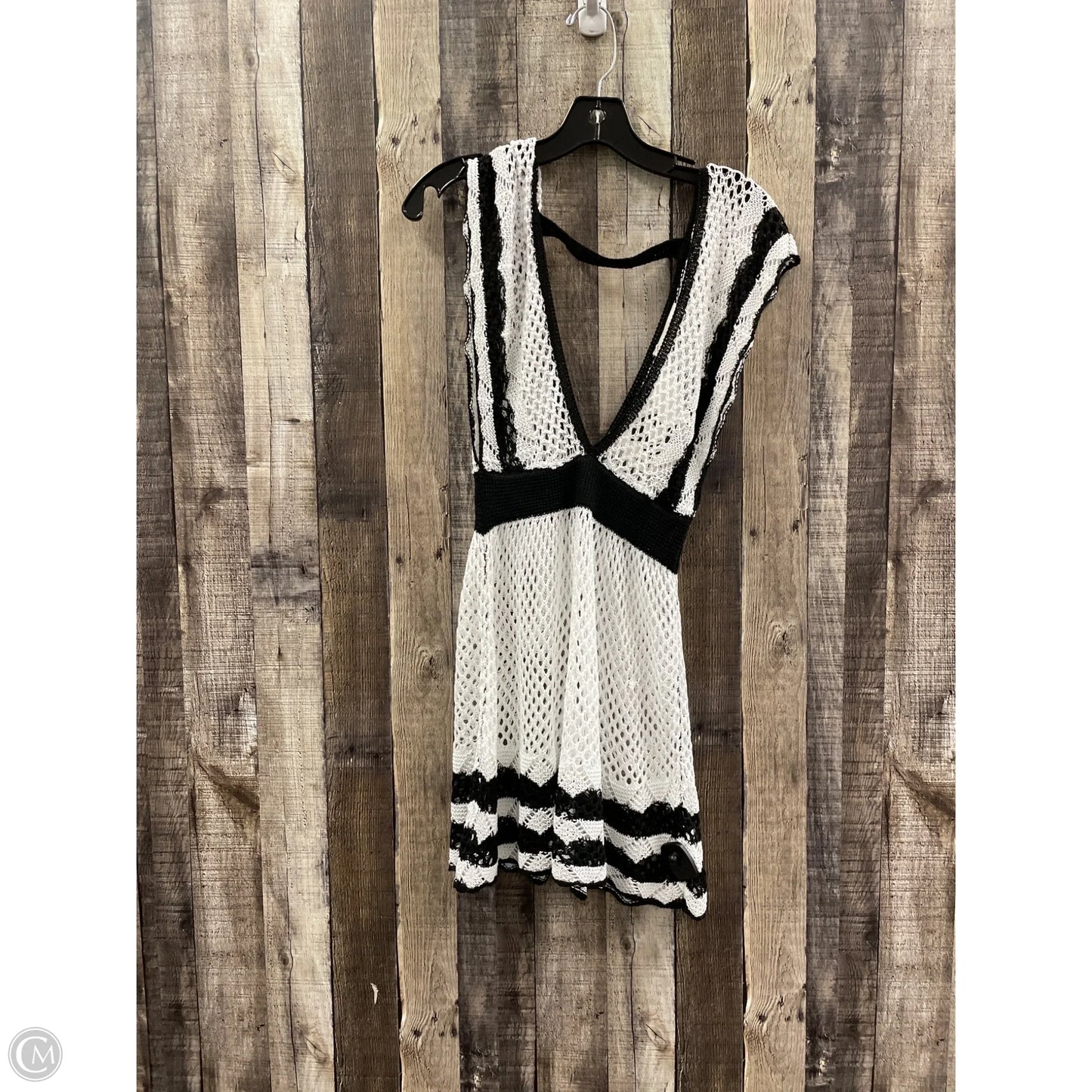 Swimwear Cover-up By Cme In Black & White, Size: M