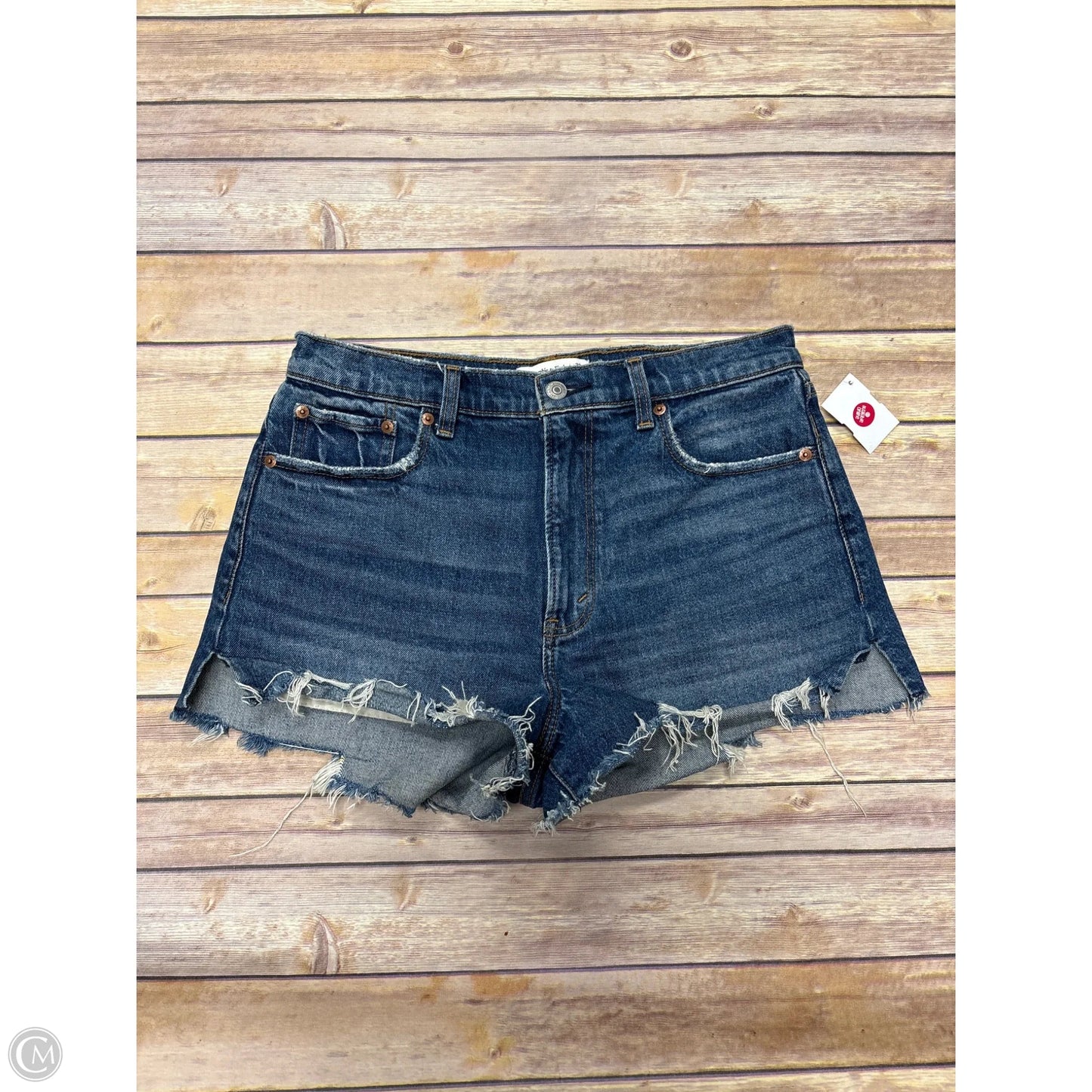 Shorts By Abercrombie And Fitch In Blue Denim, Size: 8