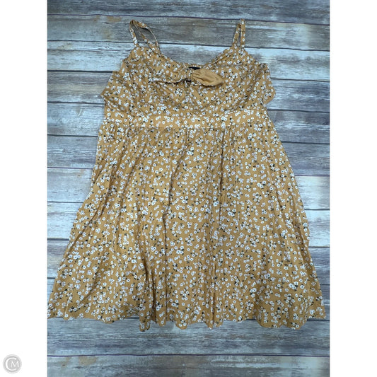 Dress Casual Short By Cme In Yellow, Size: 4x