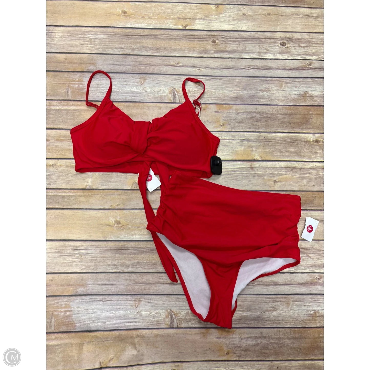 Swimsuit 2pc By Cmf In Red, Size: M
