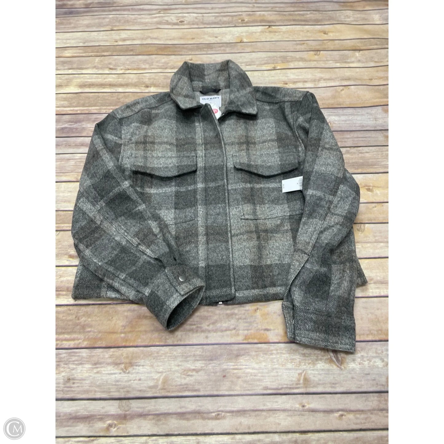 Jacket Other By Old Navy In Plaid Pattern, Size: M