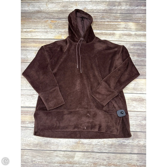 Athletic Sweatshirt Hoodie By Fabletics In Brown, Size: S