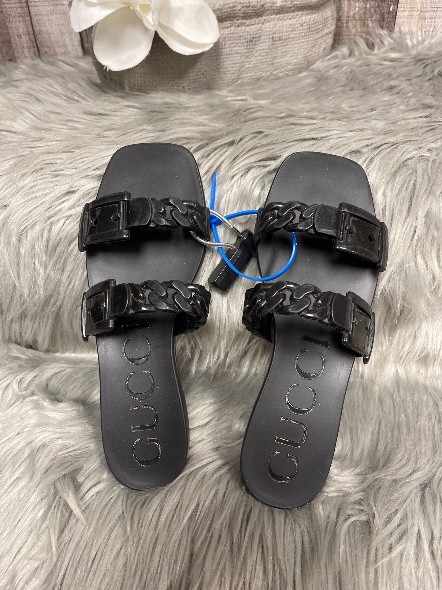 Black Sandals Luxury Designer Gucci