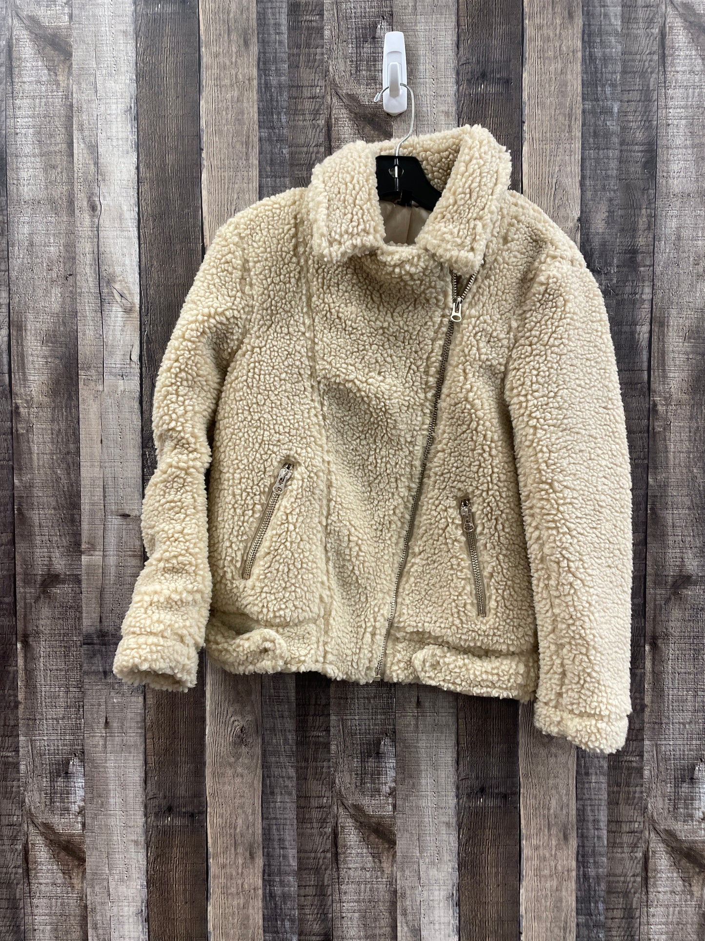 Beige Jacket Fleece Divided, Size Xs