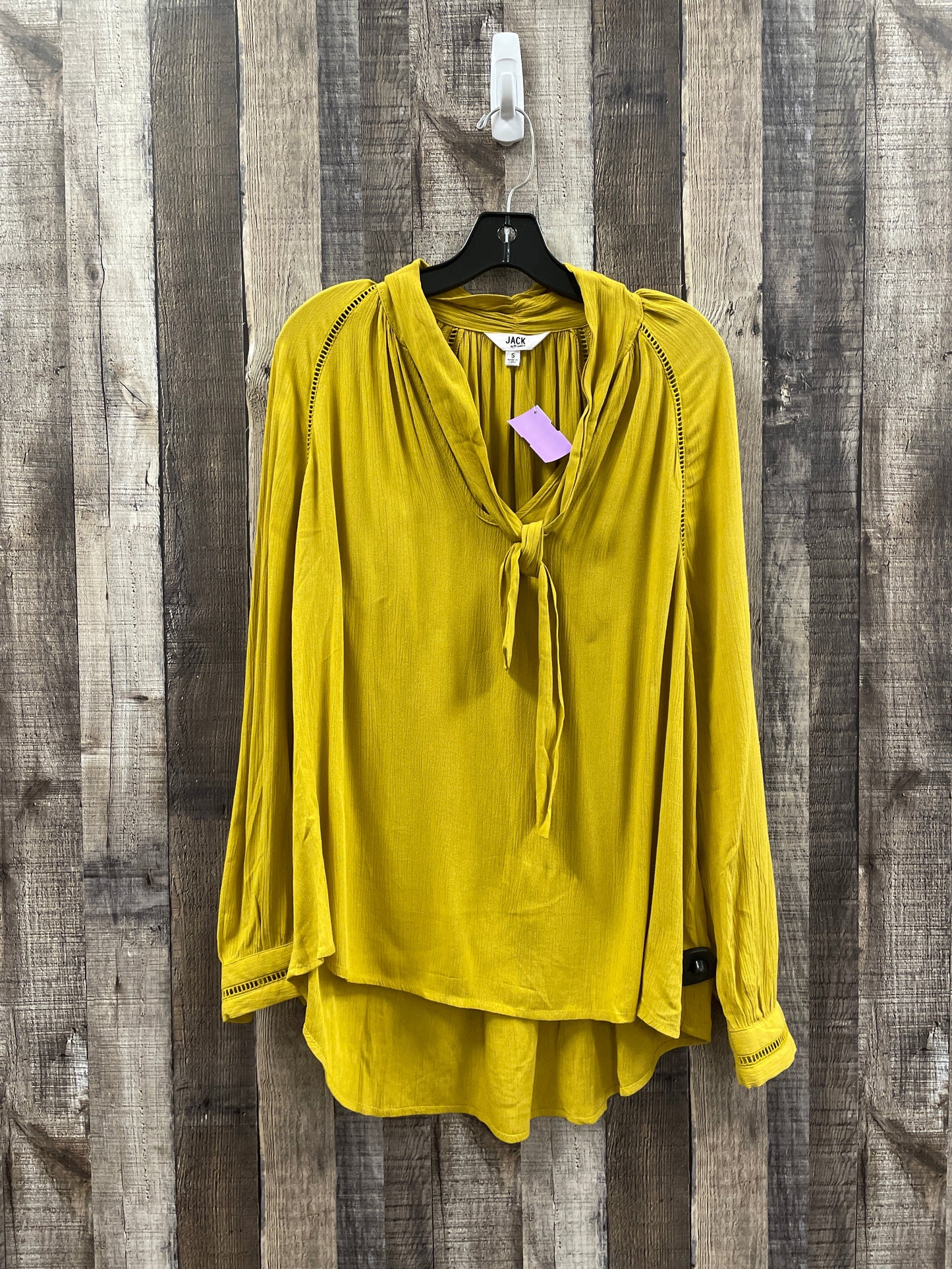 Yellow Top Long Sleeve Bb Dakota, Size S