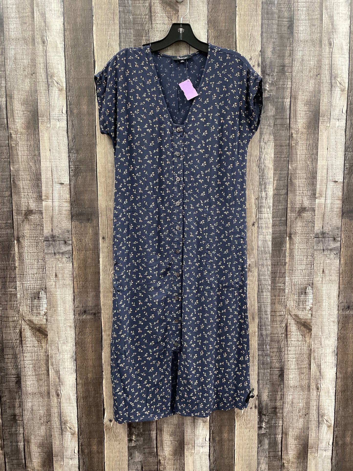 Navy Dress Casual Maxi Madewell, Size Xs