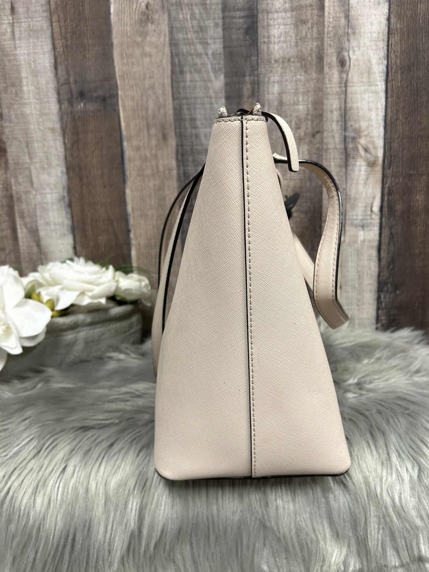 Beige Handbag Designer Kate Spade, Size Large