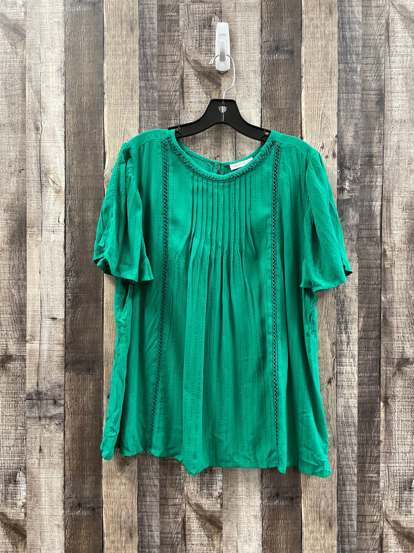 Green Top Short Sleeve Knox Rose, Size M