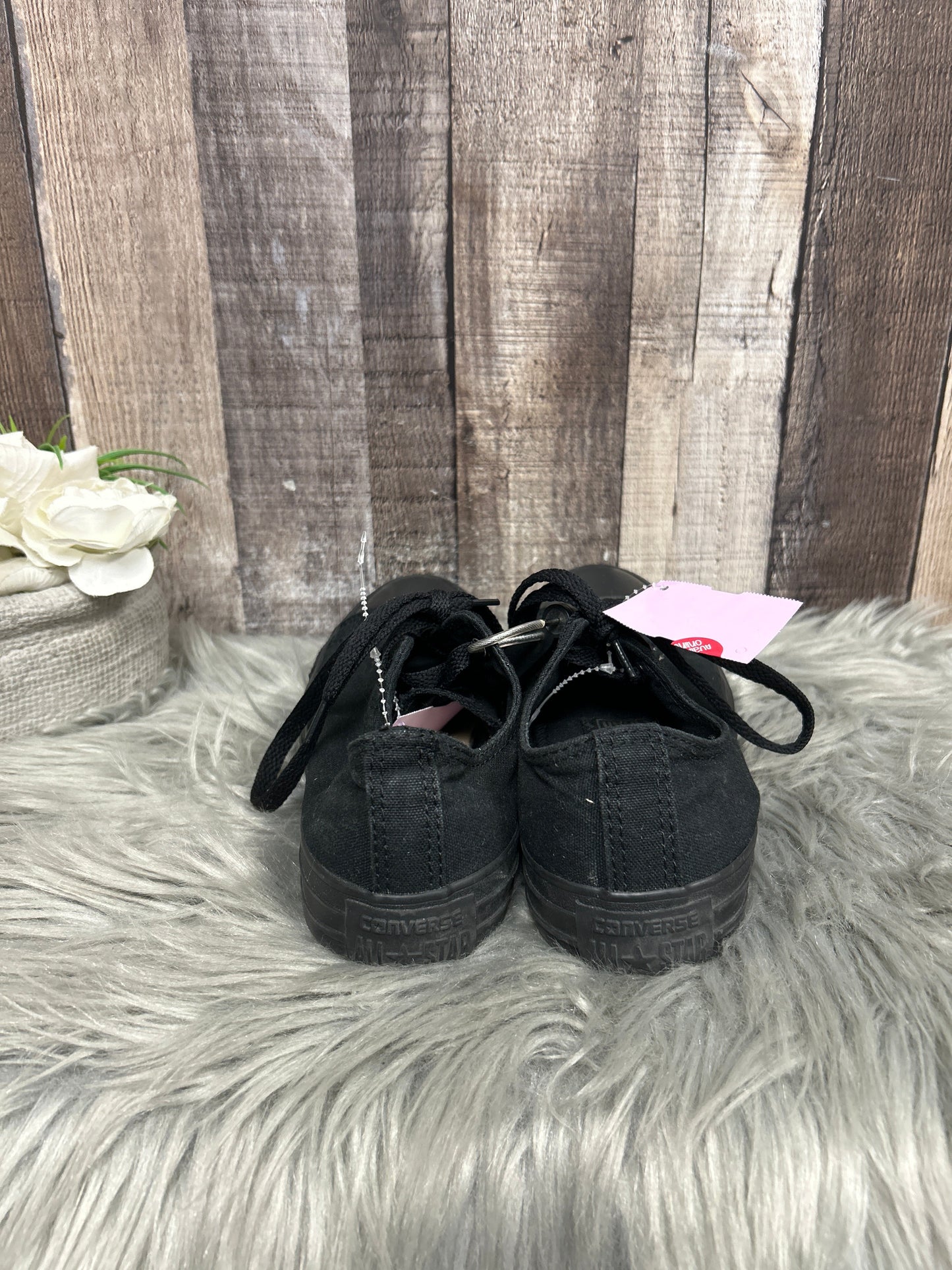 Black Shoes Sneakers Converse, Size 7