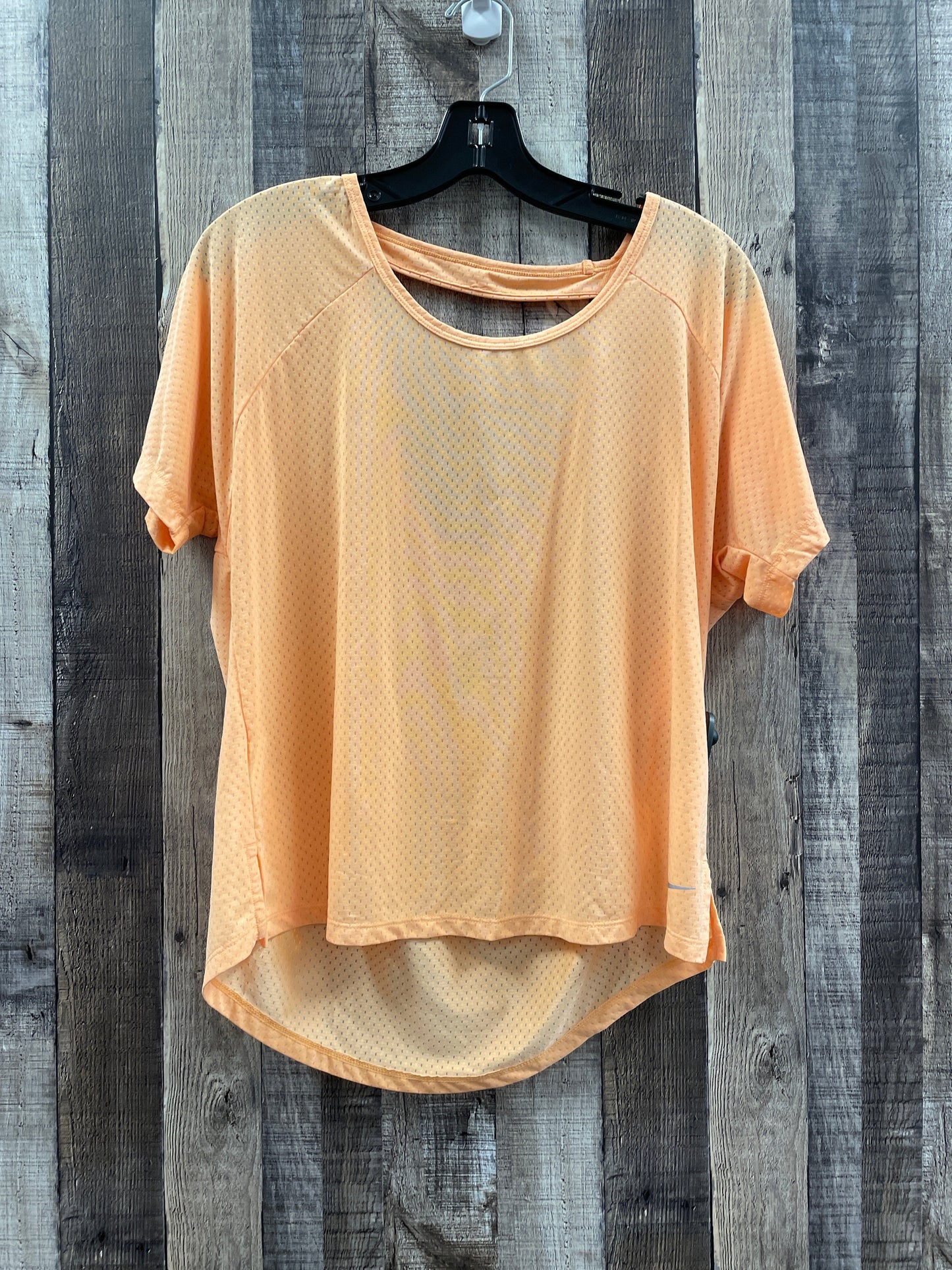 Orange Athletic Top Short Sleeve Nike, Size L