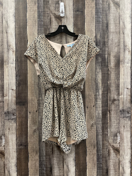 Animal Print Romper She + Sky, Size M