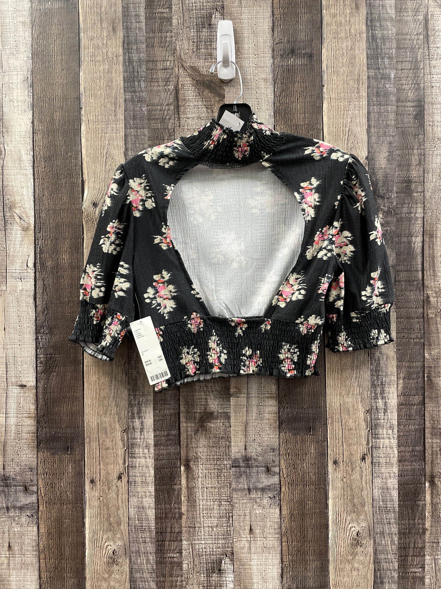 Floral Print Top Short Sleeve Urban Outfitters, Size S