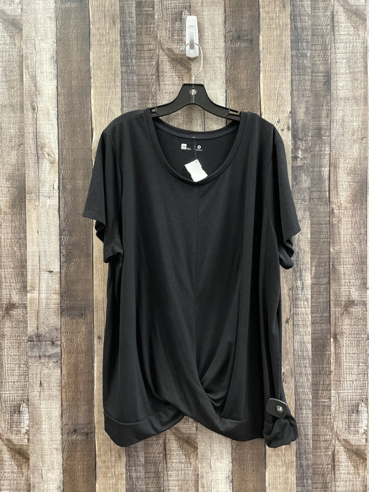 Black Top Short Sleeve Xersion, Size 2x