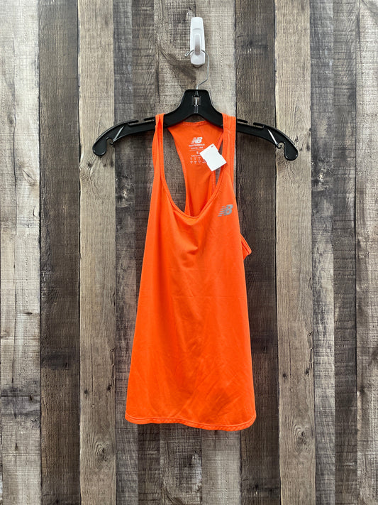 Orange Athletic Tank Top New Balance, Size S