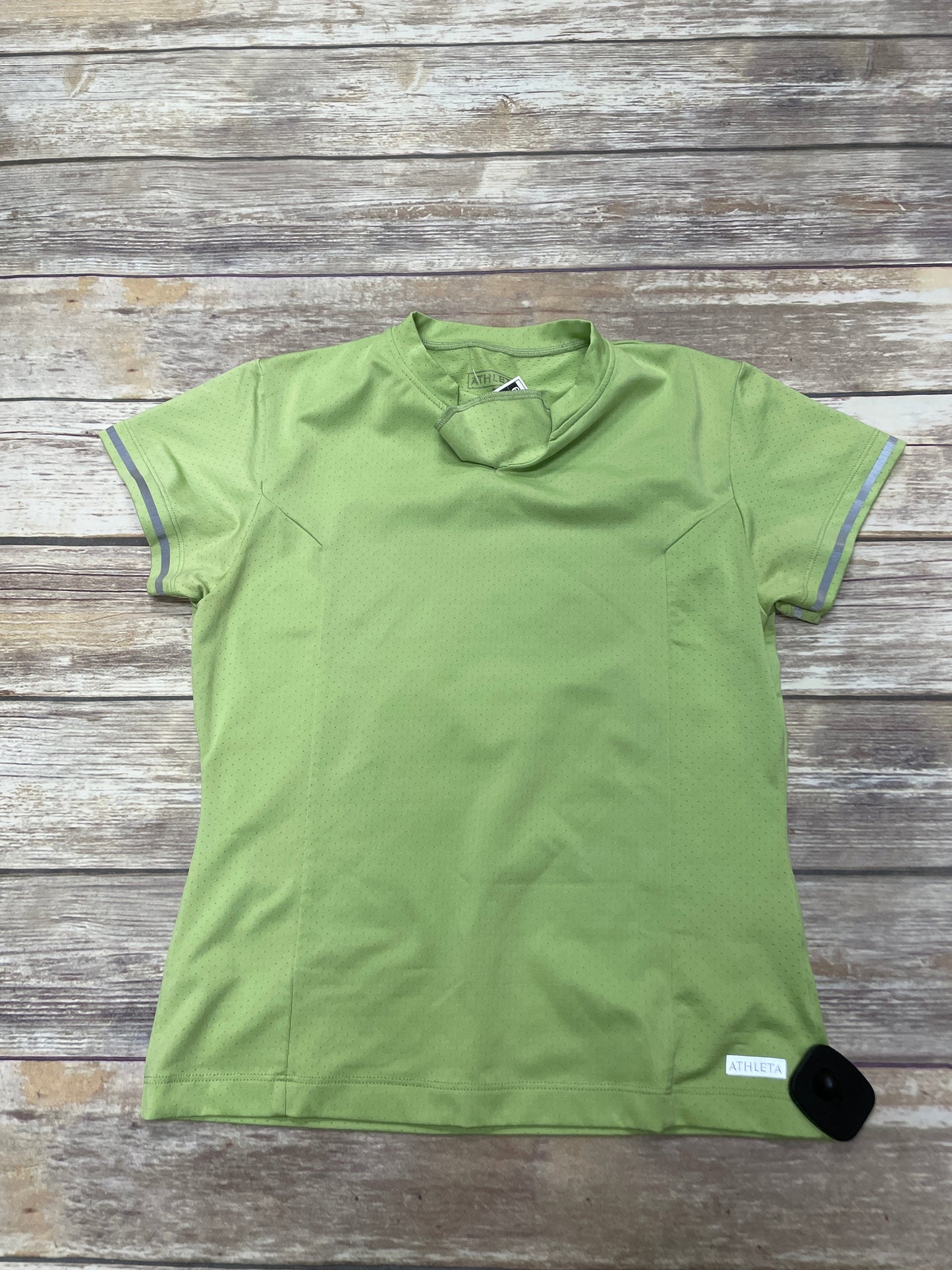 Green Athletic Top Short Sleeve Athleta, Size S