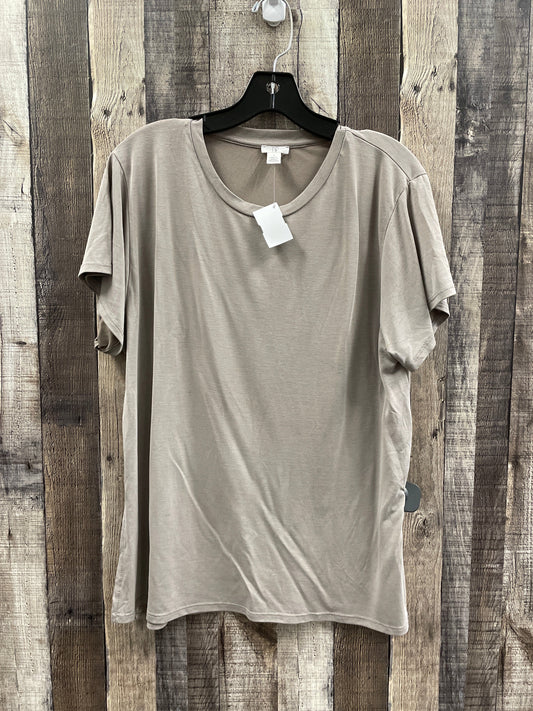 Top Short Sleeve By Bp In Brown, Size: S