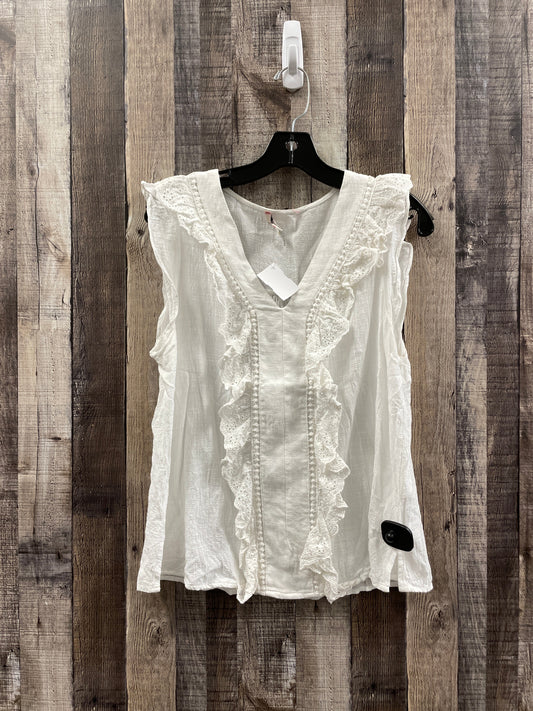 White Top Sleeveless Andree By Unit, Size L