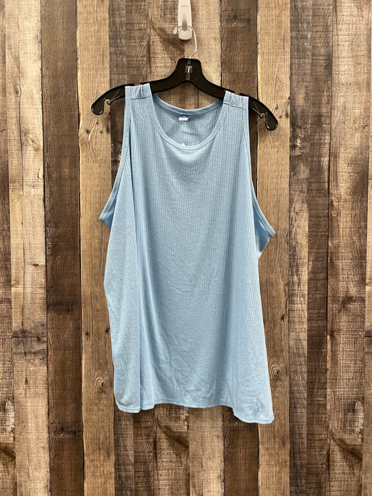 Top Sleeveless By Old Navy In Blue, Size: 3x