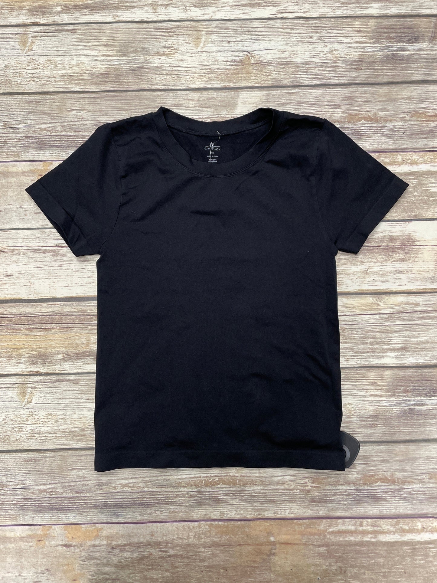 Athletic Top Short Sleeve By Bke In Black, Size: S