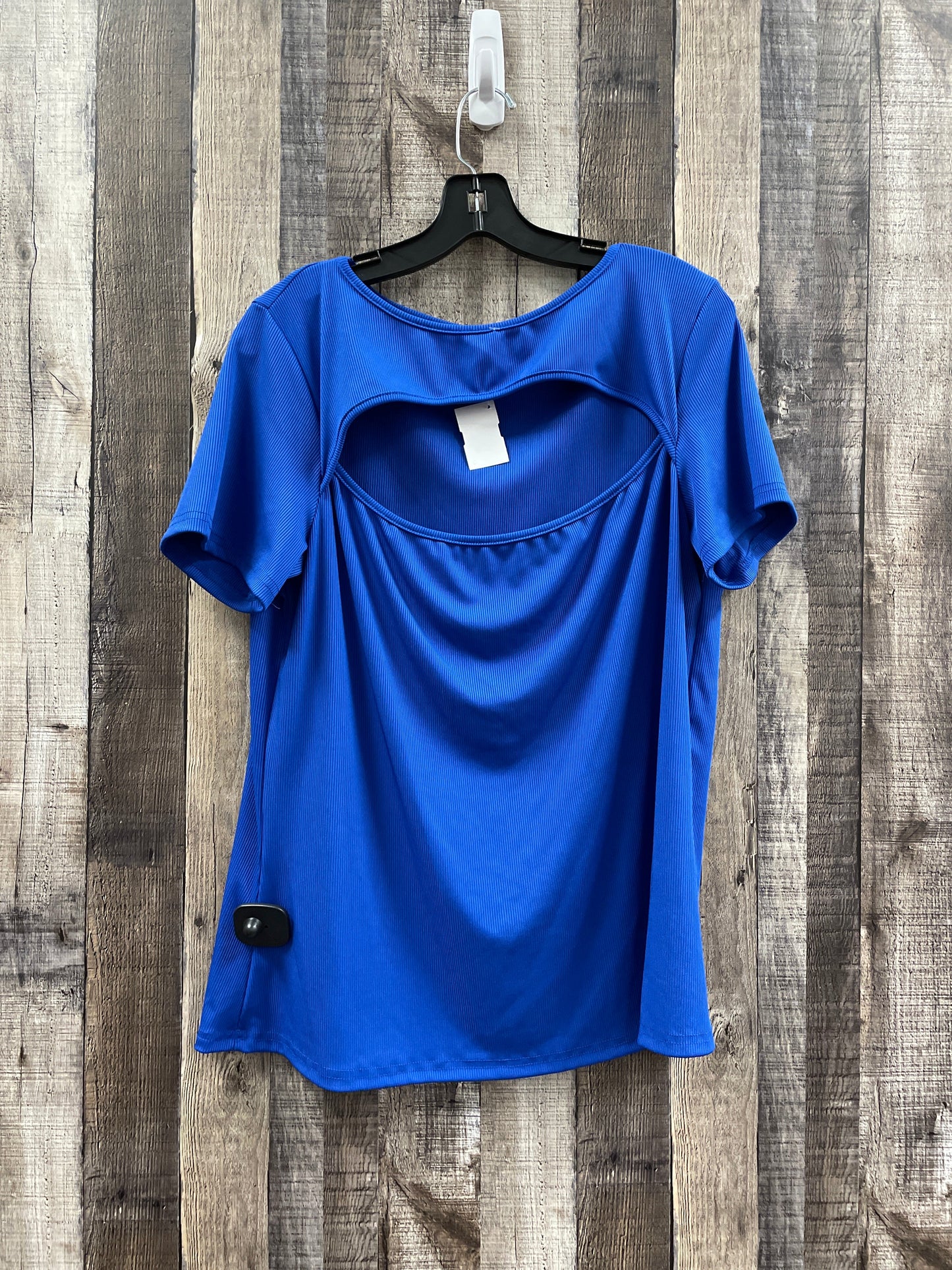 Top Short Sleeve By Cmf In Blue, Size: 3x