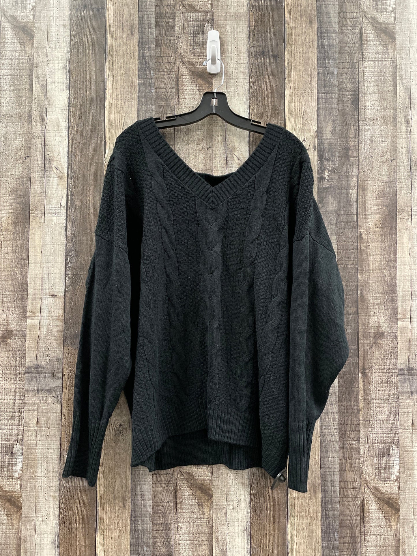 Sweater By New York And Co In Black, Size: Xxl