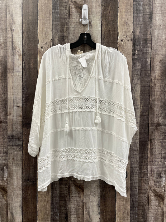 Top Short Sleeve By Pol In Ivory, Size: M