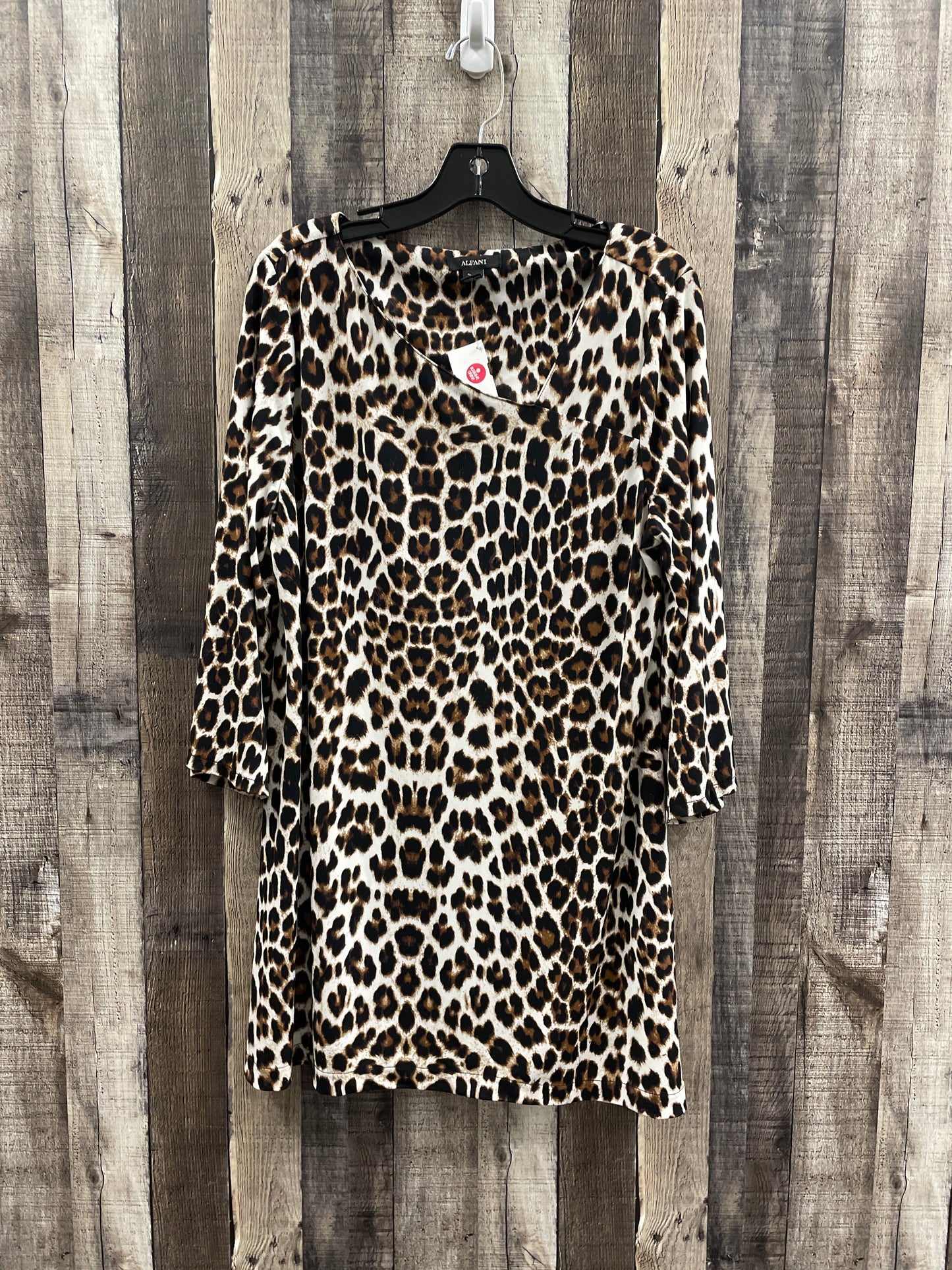 Top Long Sleeve By Alfani In Animal Print, Size: Xl