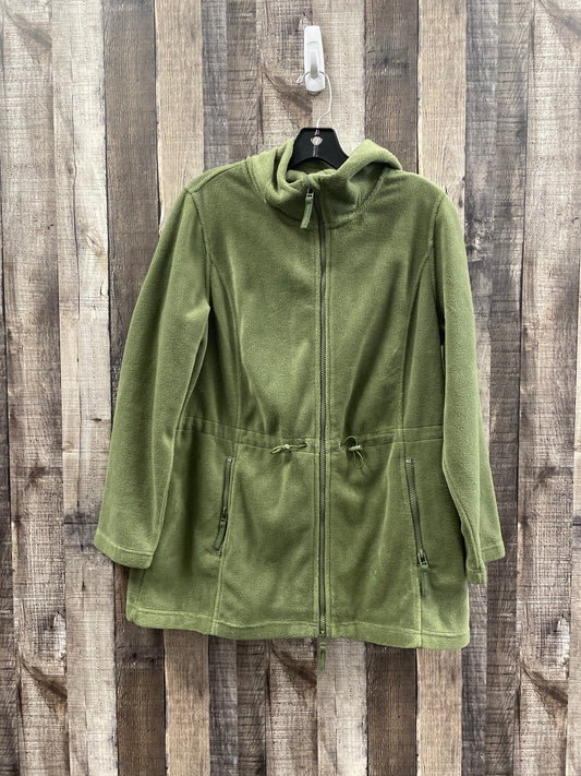 Jacket Fleece By Coldwater Creek In Green, Size: Petite   S