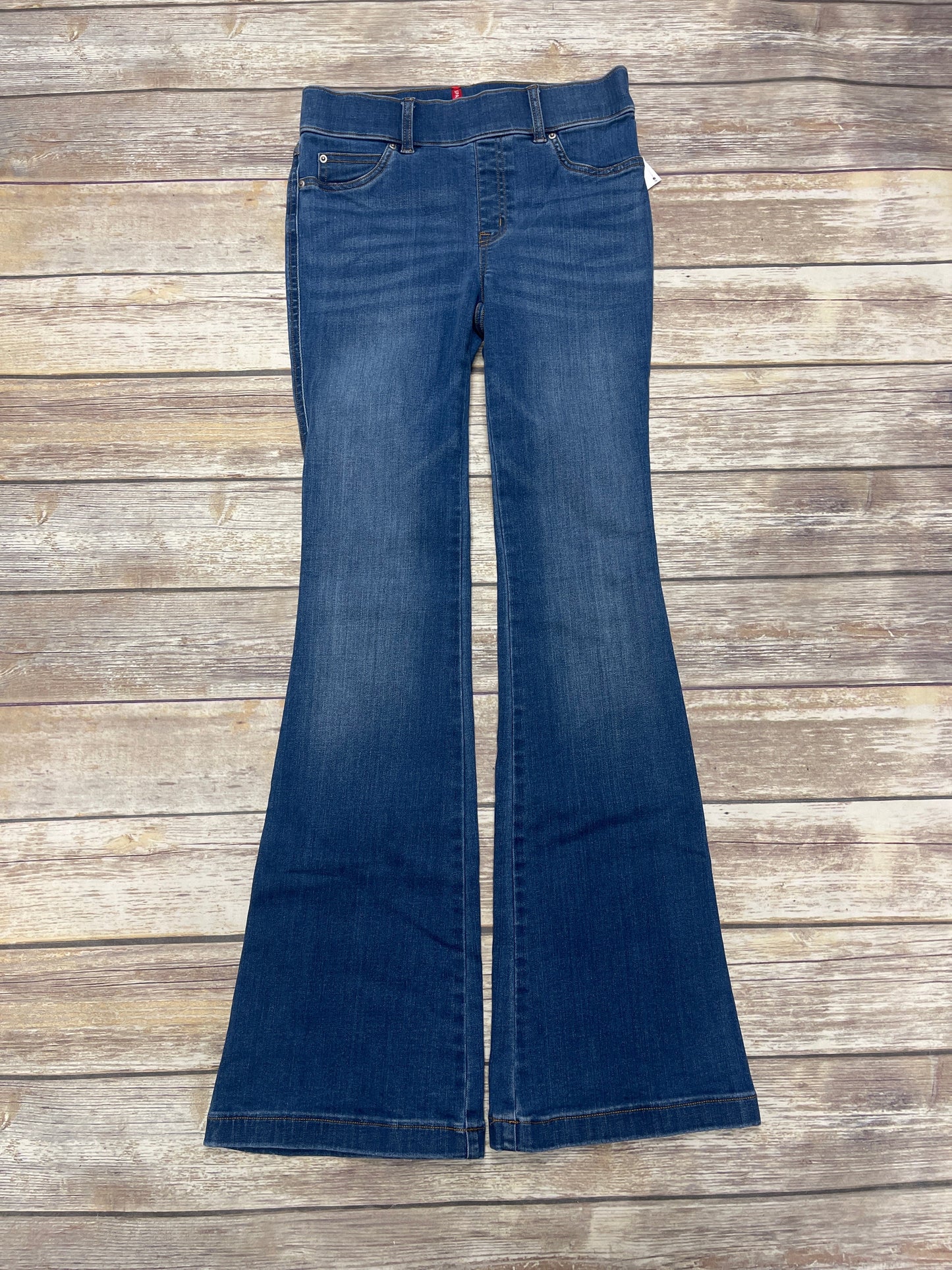 Jeans Flared By Spanx In Blue Denim, Size: S