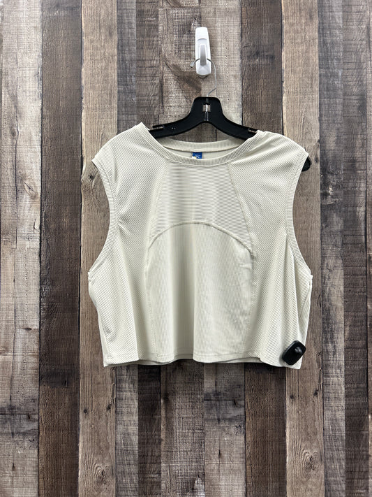 Athletic Tank Top By Old Navy In Beige, Size: Xxl