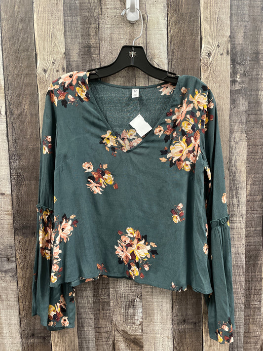 Top Long Sleeve By Bp In Green, Size: Xs