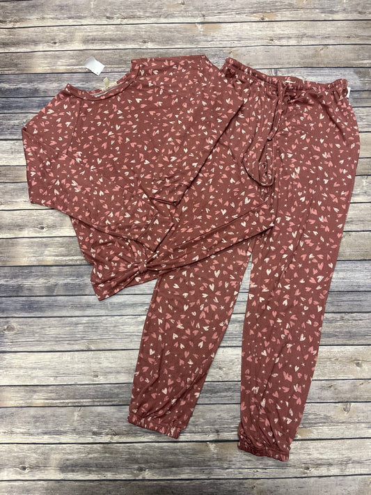 Pajamas 2pc By Cme In Mauve, Size: M