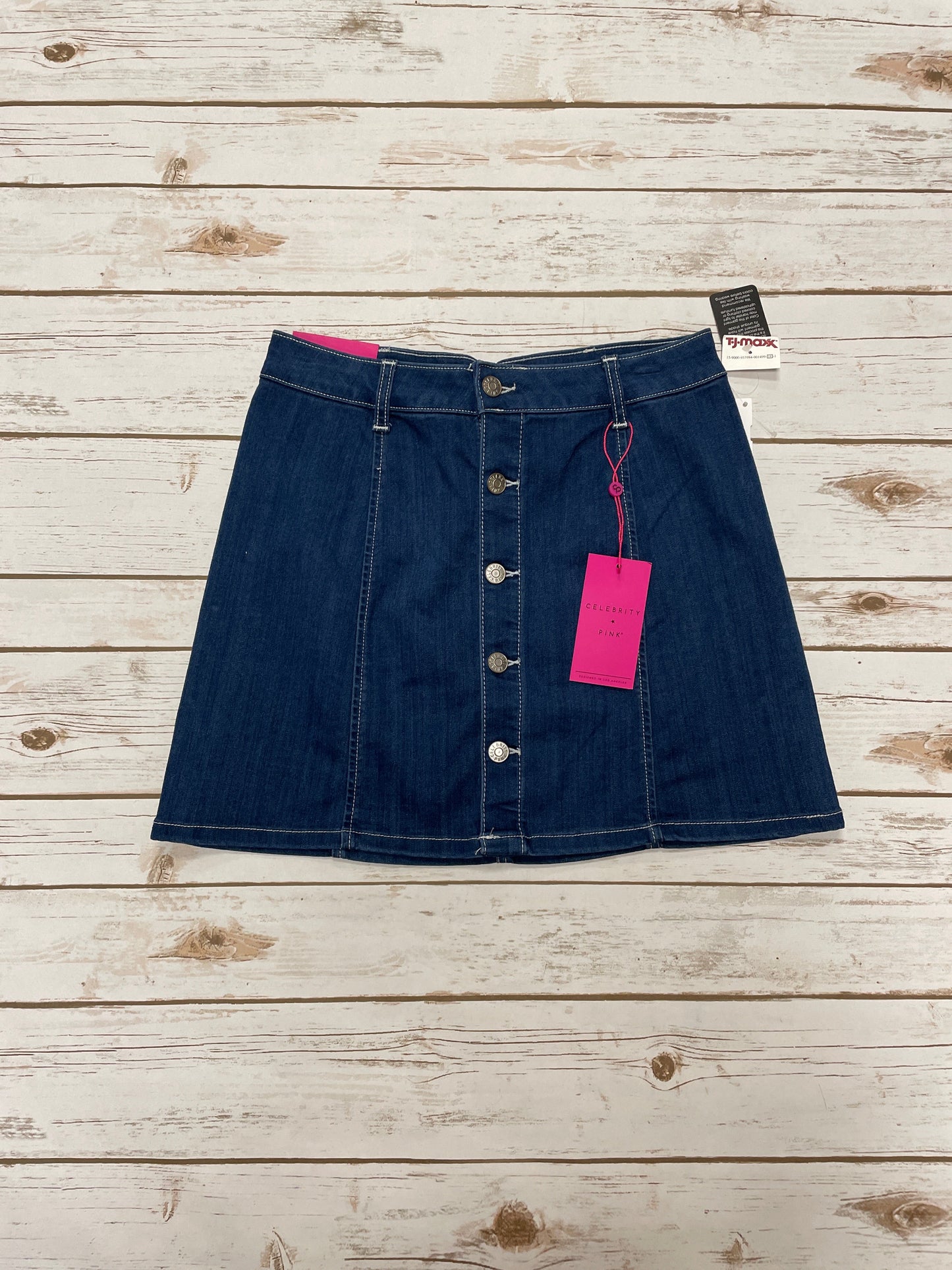 Skirt Mini & Short By Celebrity Pink In Blue Denim, Size: 6