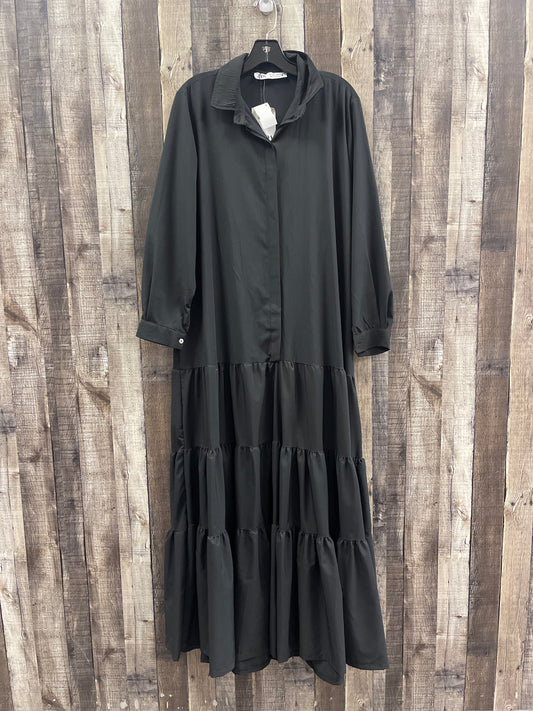 Dress Casual Maxi By Zara In Black, Size: L