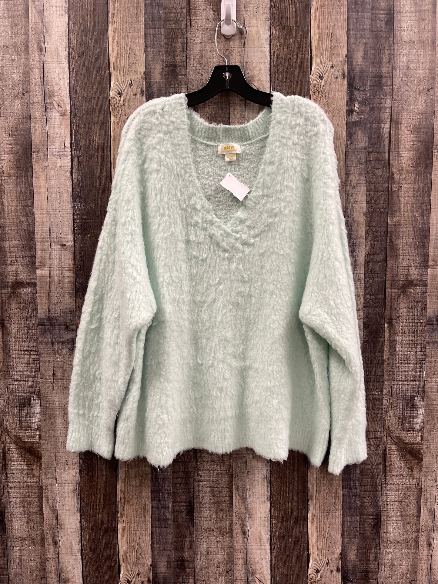 Sweater By Anthropologie In Green, Size: Xl