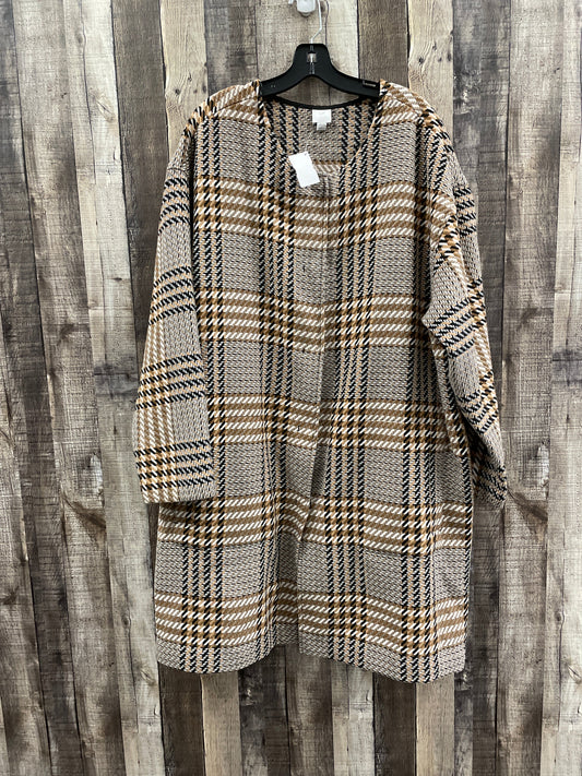 Coat Other By J. Jill In Plaid Pattern, Size: 2x