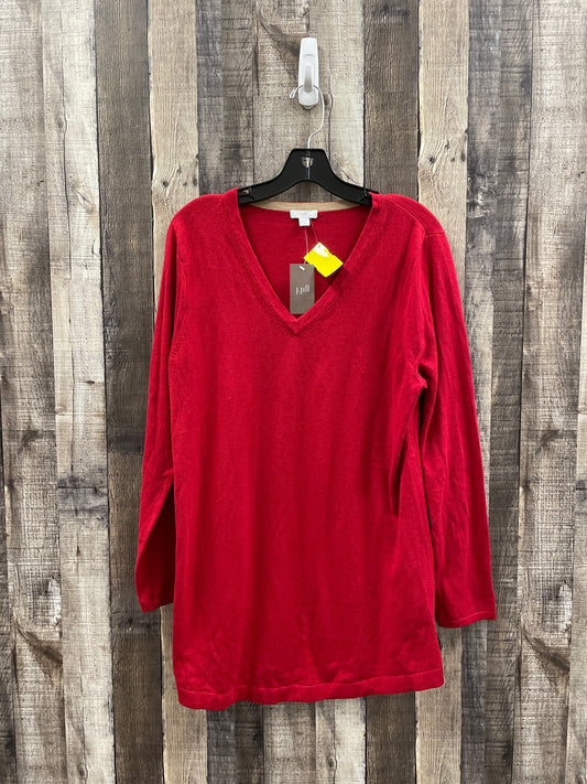 Sweater By J. Jill In Red, Size: M