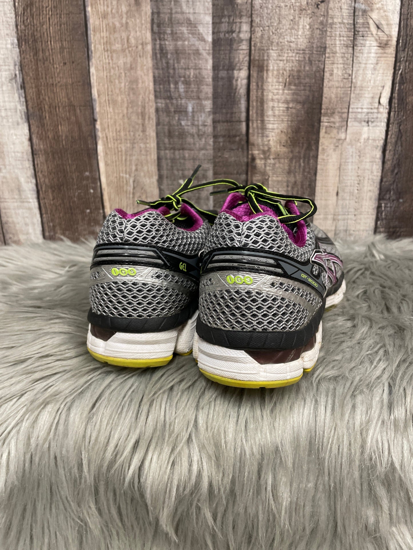 Shoes Athletic By Asics In Grey & Purple, Size: 9.5