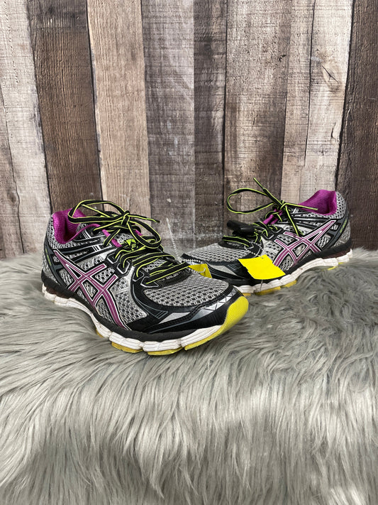 Shoes Athletic By Asics In Grey & Purple, Size: 9.5