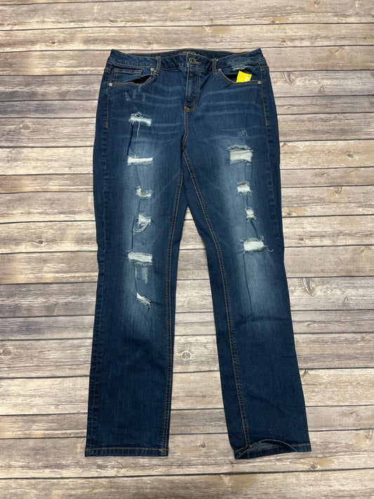 Jeans Skinny By Maurices In Blue Denim, Size: 12