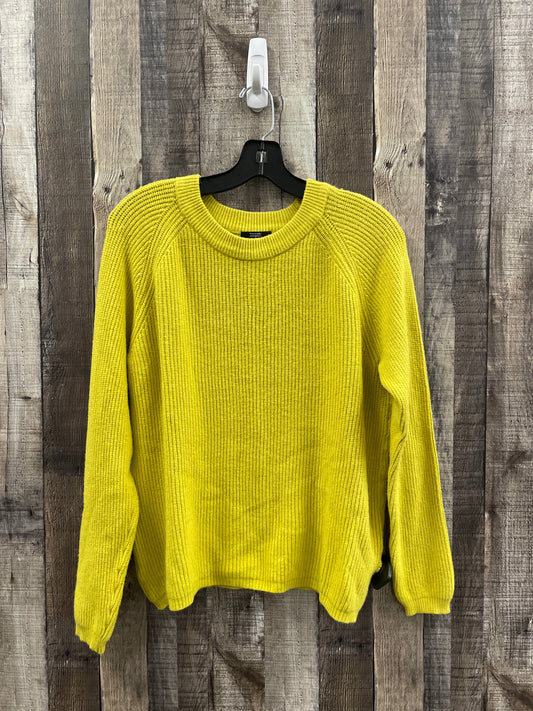 Sweater By Tahari By Arthur Levine In Gold, Size: Xl