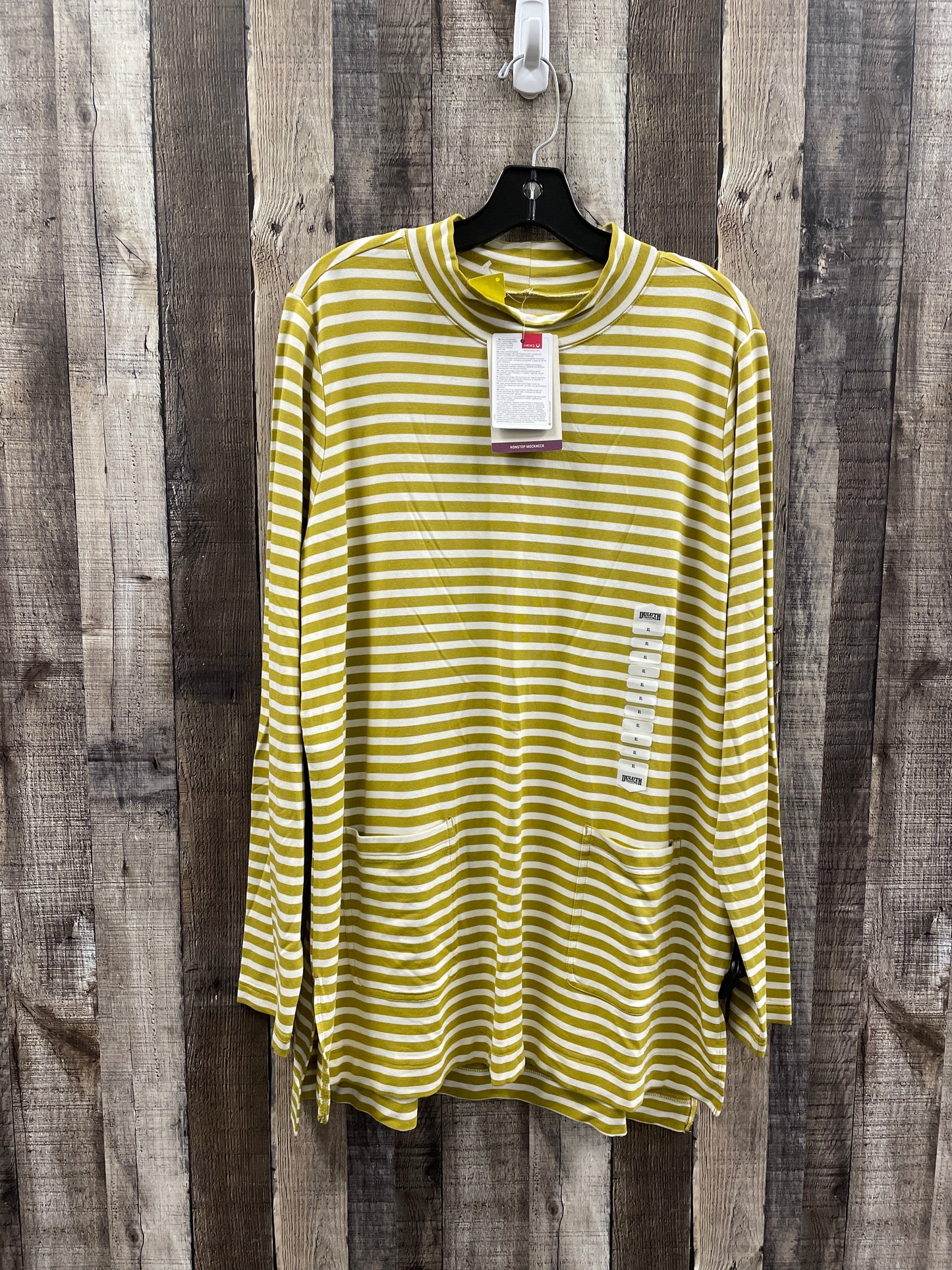 Tunic Long Sleeve By Duluth Trading In Striped Pattern, Size: Xl